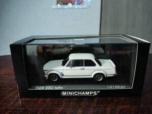 Minichamps 430 022200 BMW 2002 Turbo 1973-74 　ミニチャンプス　BMW 2002 ターボ　　白