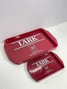 ● コレクター必見 ビンテージ レトロ LARK ラーク トレー お盆 2点 煙草 タバコ グッズ コレクション 雑貨 ディスプレイ tk878