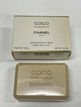 ★コレクター必見 未使用品 箱付き COCO MADEMOISELLE CHANEL シャネル ココ マドモアゼル サヴォン 固形石 150g N261_画像1