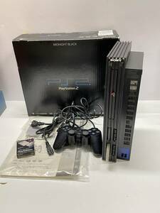 ★コレクター必見 Playstation2 プレステ2 本体 コントローラー 電源ケーブル メモリーカード 箱付 通電確認済 ゲーム N332