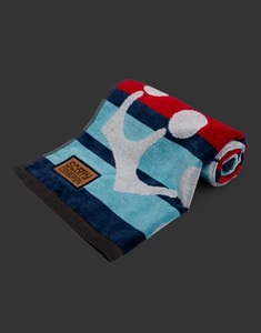 限定品 Scotty Cameron Towel - Striped Mini Crowns - Blue/Red スコッティ キャメロン ストライプミニクラウン タオル 新品