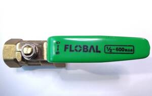 ★未使用！黄銅製ボールバルブ FLOBAL　1/2-600 W.O.G