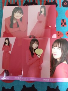 乃木坂46 生写真 田村真佑 2019 バレンタイン 5種コンプ。 