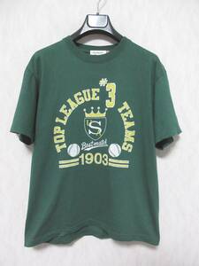 GOOD ROCK SPEED グッドロックスピード Tシャツ 半袖 プリント ベースボール メンズ M 緑　　yu85