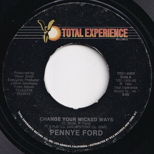 Pennye Ford Change Your Wicked Ways Total Experience US TES1-2404 205633 SOUL DISCO ソウル ディスコ レコード 7インチ 45