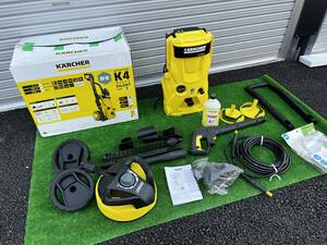 未使用）KARCHER ケルヒャー K4 サイレント 家庭用高圧洗浄機 ホームキット / 静音 給水ホースおまけ /100V 50Hz 1,35kW