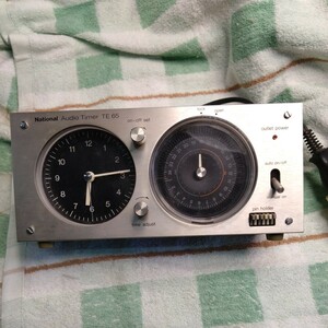  ナショナル オーディオタイマー TE65 昭和レトロ オーディオ機器 音響機器 時計 National Audio Timer 松下電器　