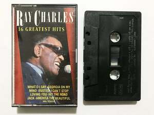 ■カセットテープ■レイ・チャールズ Ray Charles『16 Greatest Hits』50s 60s ベスト R&Bソウル■同梱8本まで送料185円