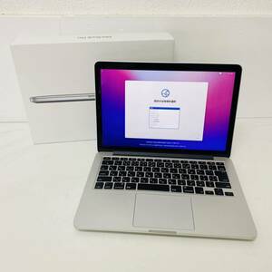 MacBook Pro Retina 13-inch Early 2015 2.7GHz デュアルコア Core i5 8GB 128GB MF839J/A 充放電回数10回 i16442 80サイズ発送