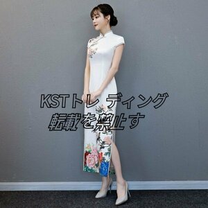 ★チャイナドレス ロング 半袖 ワンピース チャイナ服 チャイナドレス ロング 半袖 ワンピース チャイナ服