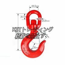 スイベグフック セ 回転 ロッキンセッルフロッキングフック 使用荷重約3t 2点ルフック 低炭素合金鋼製 重量フック 吊り具ト_画像1