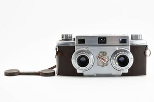  rare beautiful goods *Revere Stereo 33 Wollensak 35mm F3.5 Amaton stereo camera film camera 