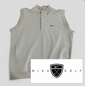 90〜00s NIKE golf ハーフスナップ スウェットベスト y2k テック