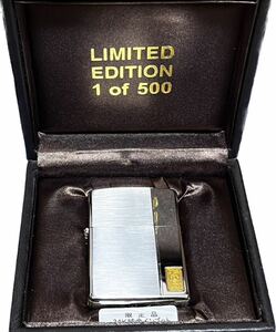 ZIPPO 限定500 2007年製　24kインゴット付きライター ゴールド 