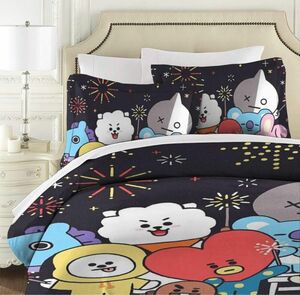 Bt21 布団カバー 3点セット シングル 寝具カバーセット 掛け布団カバー