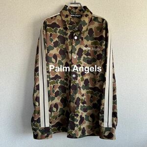 【希少】 Palm Angels 21AW 迷彩 トラックシャツ ジャケット パームエンジェルス アウター ジャケット トラックジャケット カモフラ柄