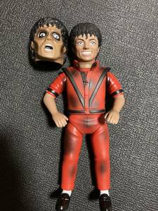 マイケルジャクソンスリラーver マスク取れソフビ中古品　マルサン　Michael Jackson 