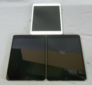 B38032 O-11420 SoftBank iPad mini MD543J/A / au iPad mini2 ME836JA/A / au iPad mini3 MGHV2J/A 計3台セット ジャンク