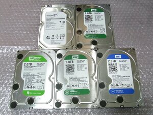 B38061 O-01064 3.5インチ HDD 2TB 5個セット 判定正常