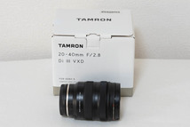 【美品・オマケ付】TAMRON（タムロン）■20-40mm F/2.8 Di III VXD （Model A062S）■ソニー Eマウント用_画像2