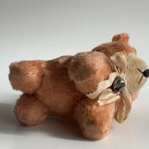 ● 希少 昭和レトロ くま クマ 犬 ぬいぐるみ ピンク色 人形 レトロポップ おもちゃ 玩具 可愛い 戦前_画像9
