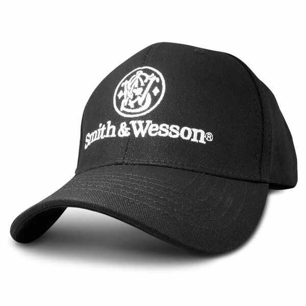 S&W スミス＆ウェッソン ミリタリーキャップ 帽子 シューティングキャップ ベースボールキャップ ブラック コットン100%