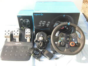 LOGICOOL　「G29　Driving　Force」　ステアリングホイール　シフトリング　プレステ３・４対応　ハンコン　中古　レースゲーム用　