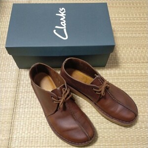 Clarks Clarks десерт Trek бисер воск Британия производства used товар Made in England б/у товар GB 8 1/2 US 9 M 26.5~27cm б/у прекрасный товар 