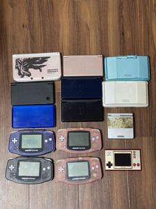 1円〜激安スタート 任天堂 NINTENDO ニンテンド ー 3DSLL 3da DSi DSLite GBA ゲームボーイSP GAME&WATCH 動作未確認 完全ノーチェック