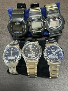 1円〜激安スタート CASIO カシオ G-SHOCK DW-5600 WAVECEPTOR 稼働品含め 動作未確認 完全ノーチェック まとめセット