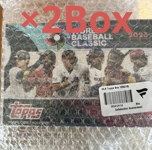 【新品未開封】WBC MLB NPB 2023 Topps World Baseball Classic 2box シュリンク付き 大谷翔平 直筆サイン封入箱