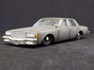 ★1/64 Greenlight '90 Chevy Caprice 改 リペイント 錆 サビ シボレー カプリス Police ポリスカー ウェザリング カスタム 改造★