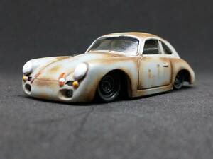 ★HW Porsche 356 Outlaw 改 リペイント 錆塗装 サビ ポルシェ アウトロー Ratrod lowrider カスタム 改造 ホットホイール★