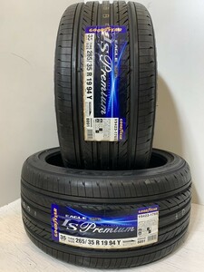 保管袋付【送料無料】未使用夏タイヤ ２本セット 265/35R19 94Y(SGY173-23)GOODYEAR EAGLE LS Premium 265/35/19 20年～21年