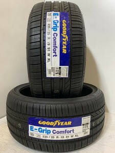 【送料無料】未使用２本セット　夏タイヤ　235/35R19 91W XL(SGY102-29)GOODYEAR E-Grip Comfort　235/35/19 2020年～2021年