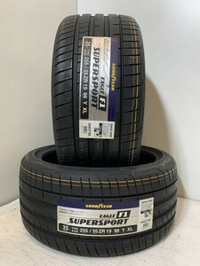 保管袋付【送料無料】未使用夏タイヤ ２本セット 255/35ZR19 96Y XL(SGY146-1)GOODYEAR EAGLE F1 SUPERSPORT 255/35R19 255/35/19 20年～