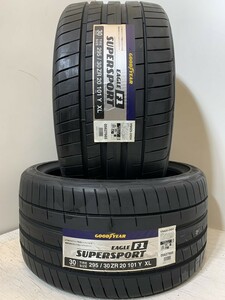 保管袋付【送料無料】未使用夏タイヤ２本セット 295/30ZR20 101Y XL(SGY148-2)GOODYEAR EAGLE F1 SUPERSPORT 295/30R20 295/30/20 20年～