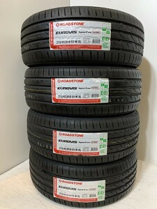 保管袋付 在庫少【送料無料】新品夏タイヤ４本 215/45ZR18 93W XL(SRS003)ROADSTONE EUROVIS sport 04 215/45R18 215/45/18 2022年