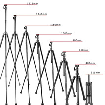 【新品・送料無料】KINGJOY P056 自撮り棒三脚ポータブル 5 セクション調整可能なアルミカメラ 1/4 ボールヘッド付き_画像3