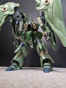 HGUCクシャトリヤ　ガンプラ　バンダイ　BANDAI　説明書有　付属品有　機動戦士ガンダムUC　原作再現部分塗装　墨入　箱無　完成品