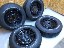 ☆ デイトナ バセット 15インチ スチール ホイール 139.7 Goodrich 215/70R15 D21 ダットサン D22 ダットラ B2200 B2600 プロシード MAZDA_画像2