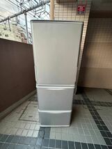 ◇ 美品 シャープ SHARP 冷蔵庫 SJ-W356J-S 350L 幅60.0cm スリムタイプ 両開き 3ドア 2022年製_画像1