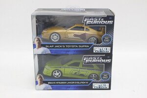 未開封品 Jada Toys ワイルドスピード FAST&FURIOUS スープラ＆ランエボ 2個 セット 1-H007/1/060