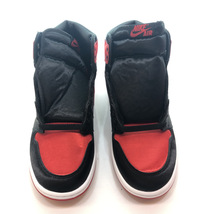 ▲ NIKE ナイキ WMNS AIR JORDAN 1 RETRO HIGH OG SATIN BRED エア ジョーダン レトロ ハイ サテン ブレッド ブラック 黒 25.5cm 104_画像3