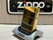 大量出品中!!【希少】未使用 2016年製 Zippo 'Vintage Look 1937' ゴールドカラー フラットトップ 鏡面 ジッポー 喫煙具 オイルライター_画像8