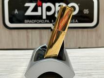 大量出品中!!【希少】未使用 2016年製 Zippo 'Vintage Look 1937' ゴールドカラー フラットトップ 鏡面 ジッポー 喫煙具 オイルライター_画像7