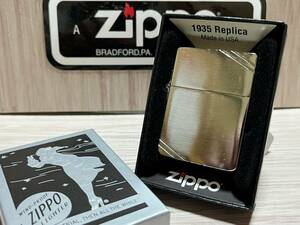 大量出品中!!【希少】未使用 2020年製 Zippo '1935 REPLICA' 1935 レプリカ 3バレル ダイアゴナルライン ジッポー 喫煙具 オイルライター