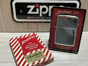 大量出品中!!【希少】美品 1969年製 Zippo 'Stripe' 60's ビンテージ オリジナル箱 ストライプ ジッポー 喫煙具 オイルライター