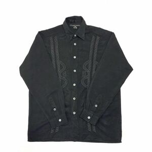6795 Vintage James Lord ブラックシャツ オリエンタル S