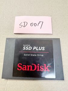 SD0017【中古動作品】SanDisk SDSSDA-480G PLUS 内蔵 SSD 480GB /SATA 2.5インチ動作確認済み 使用時間77H